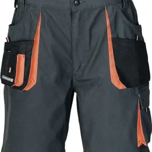 Markenprodukt Herrenshorts Gr.58 dunkelgrau/schwarz/orange TERRATREND