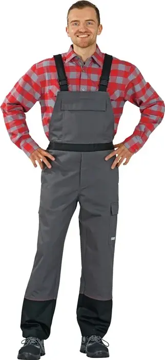 Must-Have Schweißerschutzlatzhose Weld Shield Gr.52 grau/schwarz