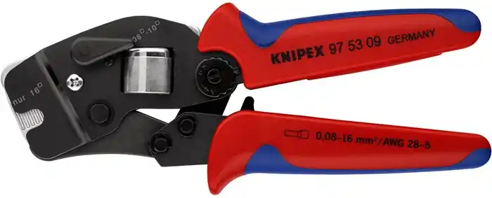 Beliebt Crimpzange L.190mm 0,08-10,0+16 (AWG 28-5 ) mm² brün.2K-Hülle KNIPEX
