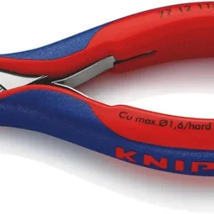 Elektronikseitenschneider L.115mm Form 1 Facette ja 2K-Hülle spiegelpol.KNIPEX Geprüft