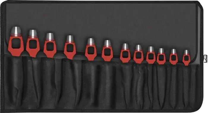 Henkellocheisensatz DIN 7200-A 12-tlg.Rolltasche Schnäppchen