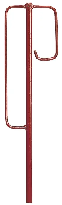 Zertifiziert Laterneneisen Berliner Modell 1250x12mm Berliner Modell rot VE: 10 Stück
