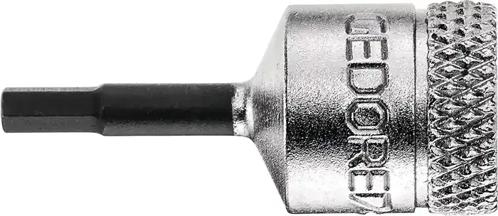 Angebot Steckschlüsseleinsatz IN 20 1/4 Zoll Innen-6-kant SW 8mm L.37mm GEDORE