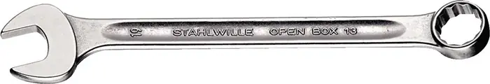 Echt Ringmaulschlüssel OPEN BOX 13 SW 8mm L.115mm Form A CR-A-STA STAHLWILLE