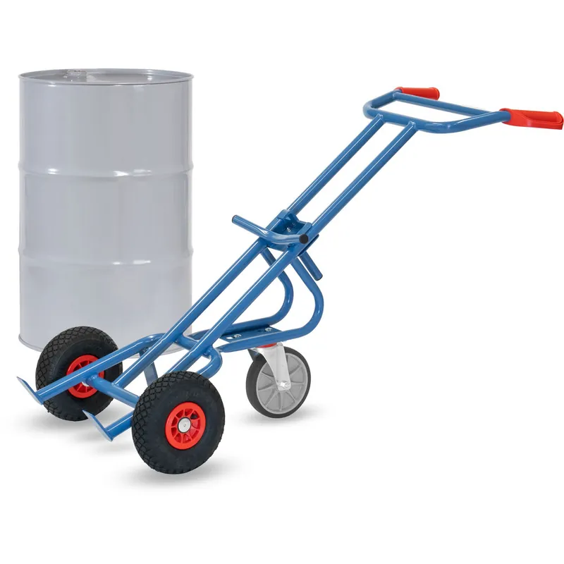 fetra Fasskarre mit Stütz-Lenkrolle für 200 Liter Fässer Letzte Chance