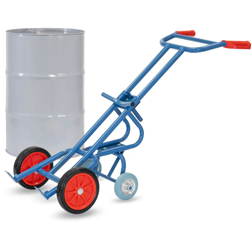 Top-Seller fetra Fasskarre mit 2 Stützrädern für 200 Liter Fässer