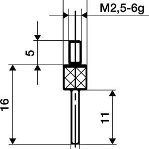 Messeins.D.1,5mm L.30mm Stift M2,5 STA z.Messuhren KÄFER Heißes Angebot