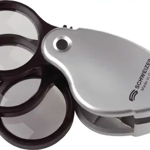 Einschlaglupe Tech-Line Vergr. 3x+5x=8x Linsen-D.38mm Schweizer Finale Aktion