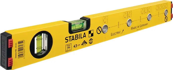 Wasserwaage 70 Electric 120cm Alu.gelb ± 0,5mm/m STABILA Echt