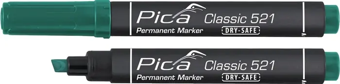 Top-Angebot Permanentmarker Classic grün Strich-B.2-6mm Keilspitze PICA VE: 10 Stück