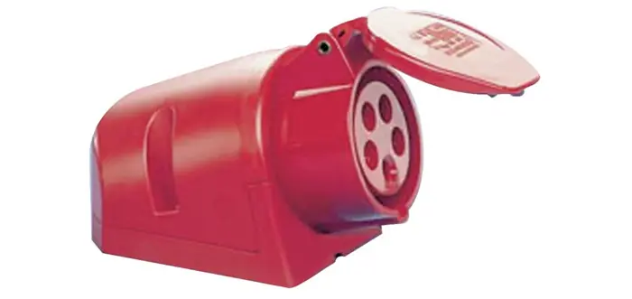 CEE-Wanddose 16 A 400 V Steckerst.6 h m.Klappdeckel IP44 JÄGER DIREKT Top-Seller