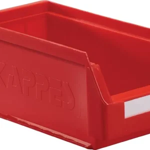 Sichtlagerkasten L290xB140xH130mm PE rot RASTERPLAN Preiswert