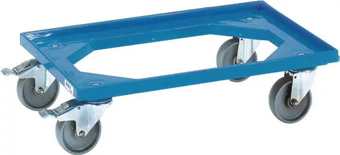 Kistenroller Trgf.250kg PA-Bereifung L605xB405mm ABS-Ku.blau FETRA Meistverkauft