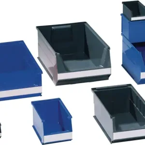 Sichtlagerkasten L350/300xB210xH200mm PE-Regenerat grau LOCKWEILER VE: 10 Stück Kracherpreis