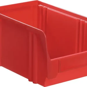 Sichtlagerkasten LK L230/200xB140xH130mm PS rot LA-KA-PE VE: 25 Stück Preis Gesenkt