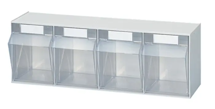 Schneller Versand Klarsichtmagazin H207xB600xT172mm 4 x D Ku.weiß LOCKWEILER