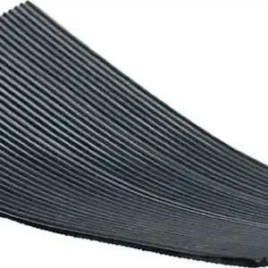 Gummifeinriefenmatte B.1m L.10m D.3mm schwarz NR/SBR o.Gewebeeinlage Rl. VE: 10 Quadratmeter Versand Am Gleichen Tag