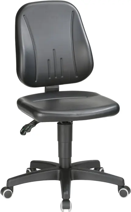 Arbeitsdrehstuhl Unitec Rollen Kunstlederpolster schwarz 440-620mm BIMOS Top-Angebot