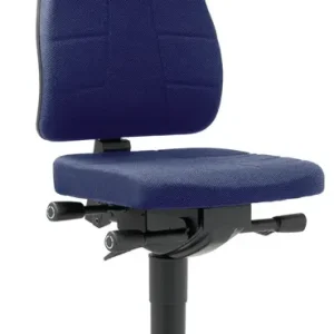 Jetzt Bestellen Arbeitsdrehstuhl All-In-One Highline Rollen Stoffpolster blau 450-600mm BIMOS