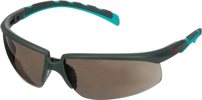 Schutzbrille S2002SGAF-BGR-EU EN 166 EN 170EN 172 Bügel grau/türkis,Scheibe grau Preisknaller
