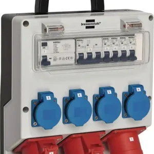 Direktkauf Kunststoffwandverteiler CEE-32A,5-polig 1xCEE 16 A,1xCEE 32A,4x230V BRENNENSTUHL