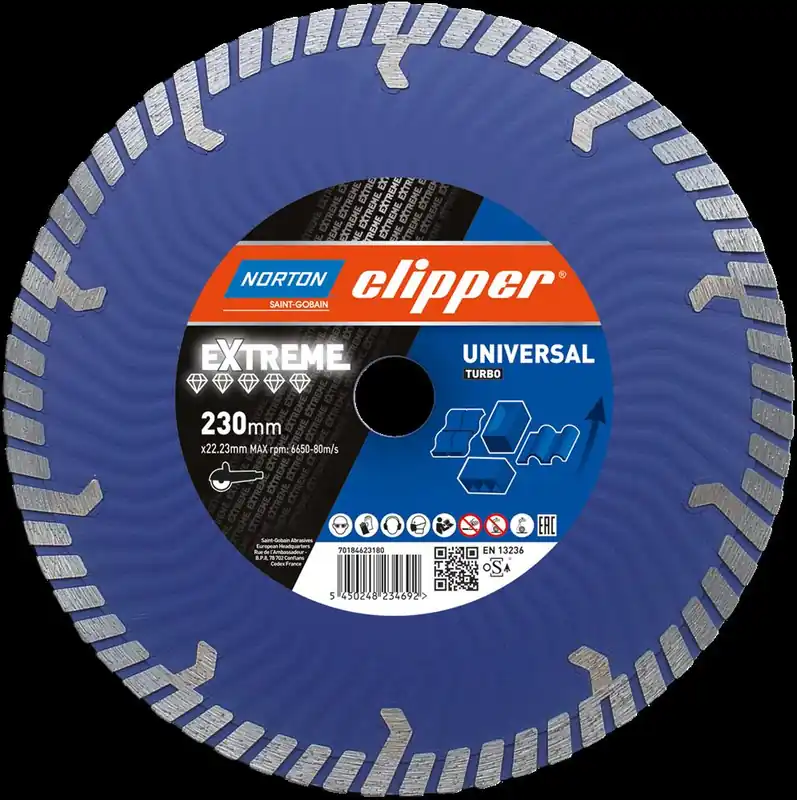 Norton Clipper Diamantscheibe Extreme Universal Turbo Heißes Angebot