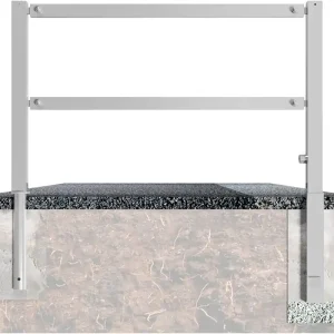Preis Gesenkt Wegesperre 70x70 mm, herausnehmbar, drehbar, fv., mit Oberholm und Knieholm