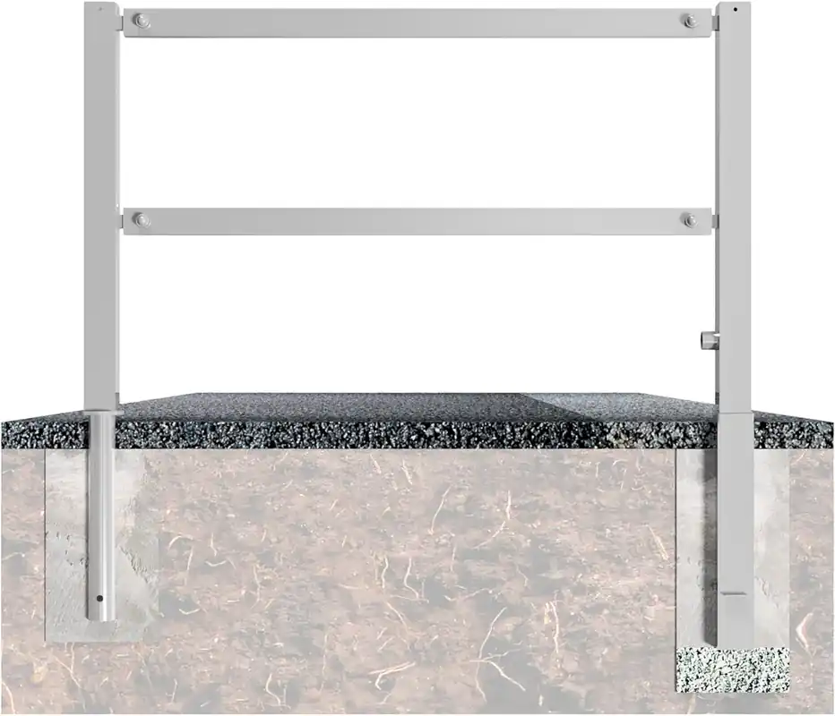Preis Gesenkt Wegesperre 70x70 mm, herausnehmbar, drehbar, fv., mit Oberholm und Knieholm