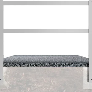 Neue Ware Wegesperre 70 x 70 mm, ortsfest, schraubbar, fv., mit Oberholm und Knieholm