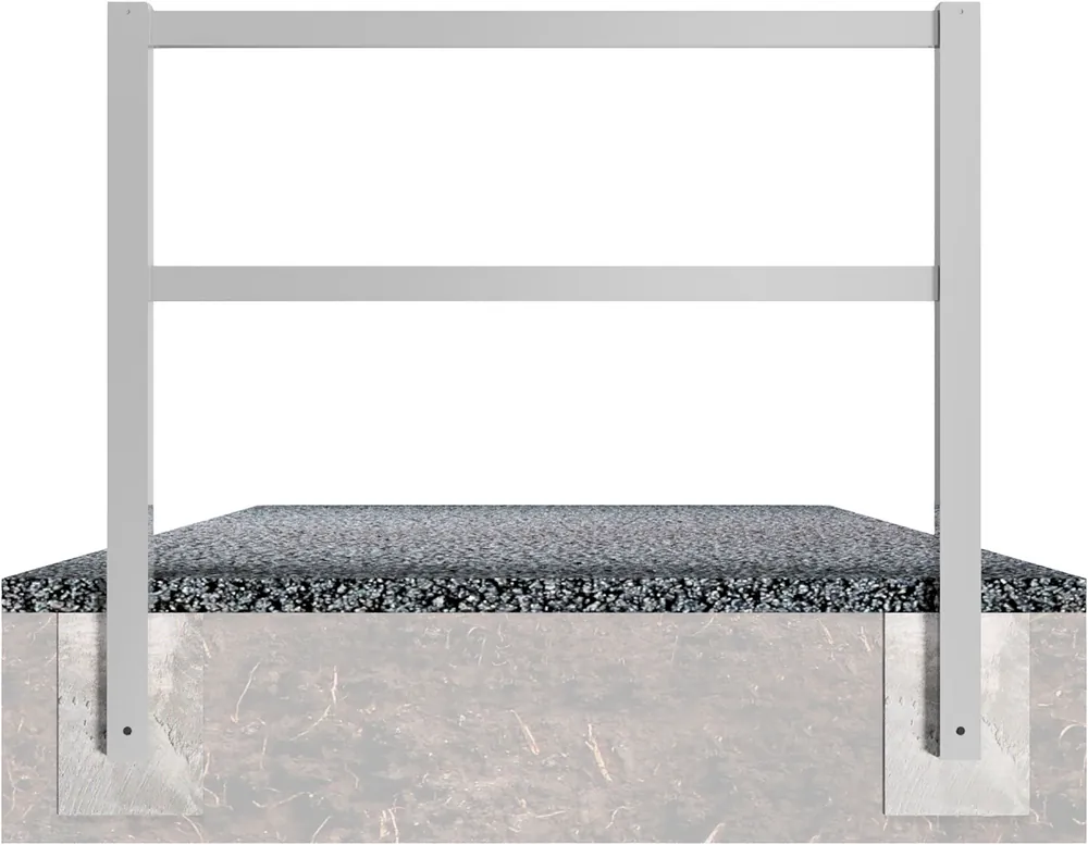 Neue Ware Wegesperre 70 x 70 mm, ortsfest, schraubbar, fv., mit Oberholm und Knieholm