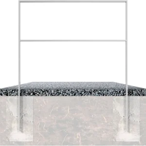 Finale Aktion Fahrradanlehnbügel 50 x 12 mm mit Querholm