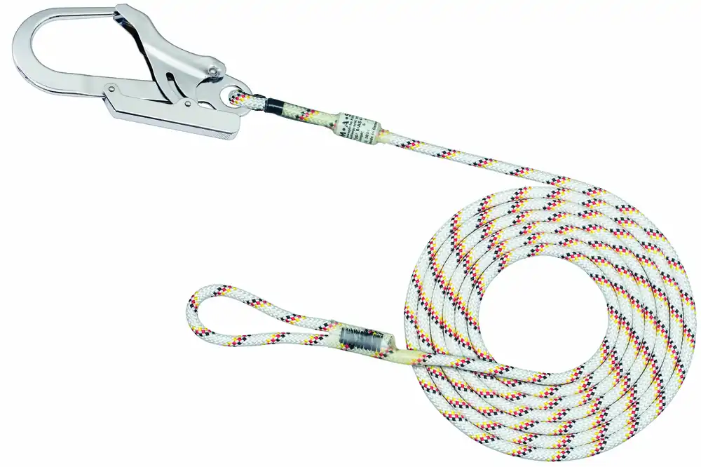 MAS bewegliche Führung mit Kernmantelseil gedrehtes Seil Ø12 Ø16 mm für Auffanggeräte Neu