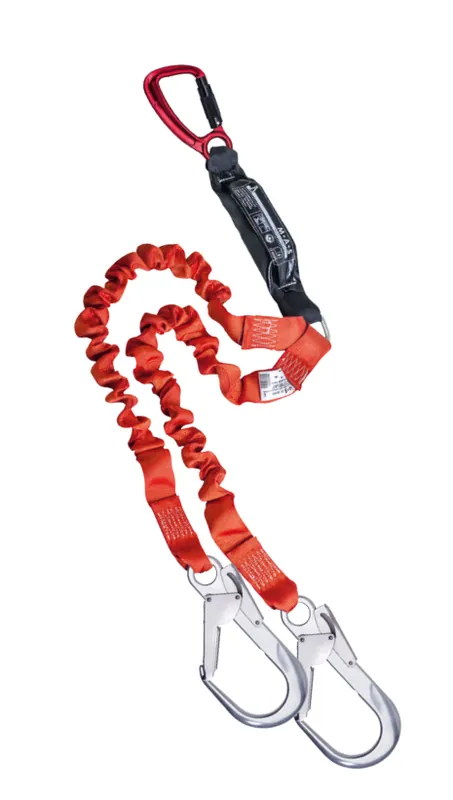 Sonderangebot MAS Bandfalldämpfer-Verbindungsmittel BFD FlexBelt TWIN Flexibles Gurtband 2 Meter mit versch. Haken