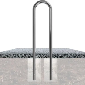 Edelstahlbügel Ø 48 mm, 300 x 1200 mm, zum Einbetonieren Wochenendangebot