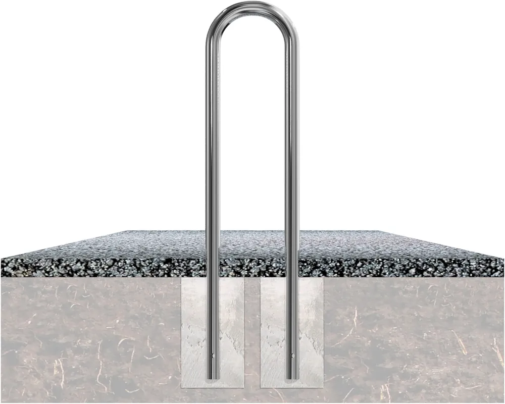 Edelstahlbügel Ø 48 mm, 300 x 1200 mm, zum Einbetonieren Wochenendangebot