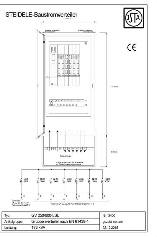 Steidele Gruppenverteiler GV 250/600-LSL Meistverkauft
