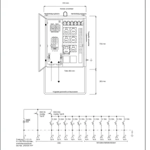 Echt Steidele Verteilerschrank V 63.2/321-6