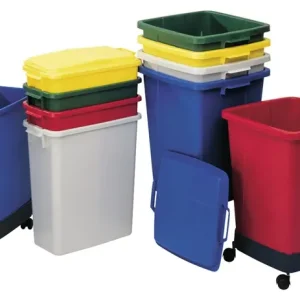 Günstig Abfall- u.Wertstoffsammler 90l H600xB485xT510mm PE grau GRAF