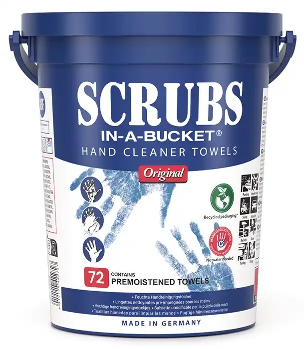 Handreinigungstuch Scrubs o.Eins.v.Wasser 72 St.Eimer SCRUBS Preisknaller