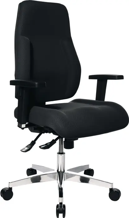 Bürodrehstuhl Punktsynchr.-T.schwarz 430-510mm Trgf.110kg TOPSTAR Aktuell