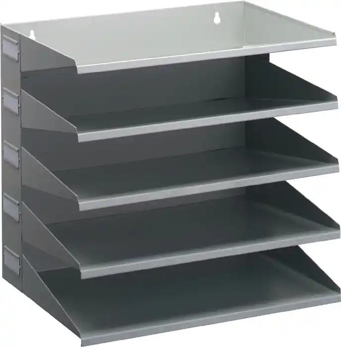 Angebot Sortierstation 5 Fächer H330xB360xT250mm Stahlbl.lichtgrau DURABLE
