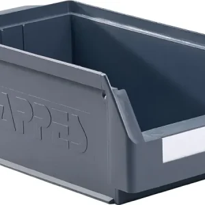 Saisonangebot Sichtlagerkasten L350xB200xH150mm PE grau RASTERPLAN