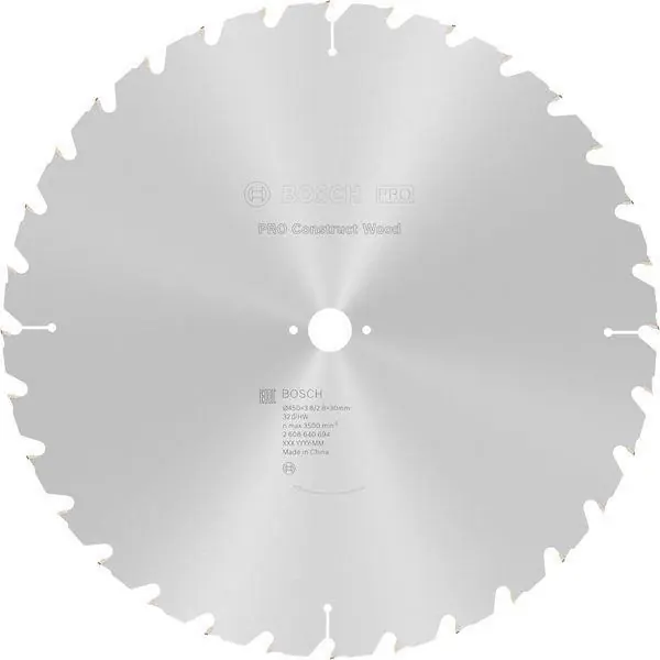 Kreissägeblatt Construct Wood AD 450mm Z.32 HB Schnitt-B.3,8mm Abverkauf