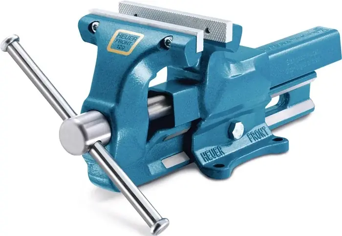 Sonderangebot Parallelschraubstock HEUER Front Backen-B.160mm Spann-W.225mm auswechselb.Backen