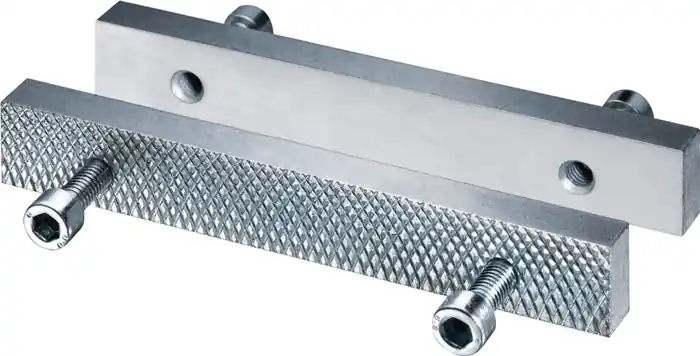 Schraubstockbacke HEUER Front Backen-B.140mm glatt/geriffelt Mega-Angebot