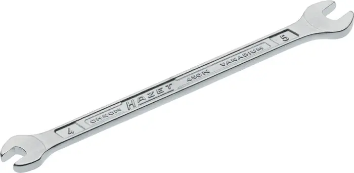 Doppelmaulschlüssel 450N 4x5mm L.99,5mm verchr.HAZET Direktkauf
