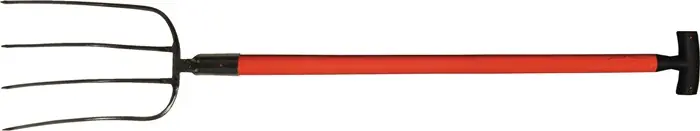 Expressversand Dunggabel Zinken-L.320mm 4 Zinken Fiberglas T-Stiel 3001 G.1630g POLET