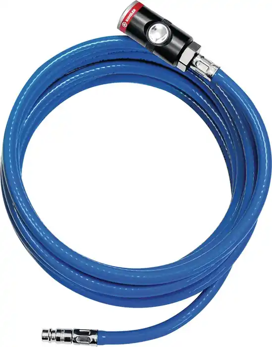 Soft-PVC-Druckluftschlauchset ID 9mm AD 14,5mm L.10m Sicherheitskuppl.DN 7,4 Preis Gesenkt