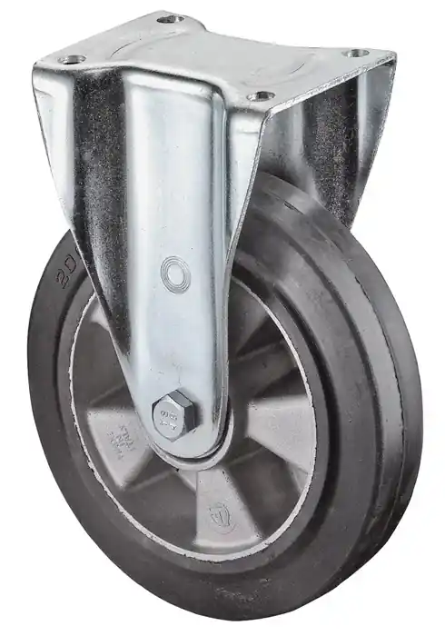 Meistverkauft Schwerlast-Bockrolle D.250mm Trgf.550kg Elastikgummi 138mm 110mm BS ROLLEN