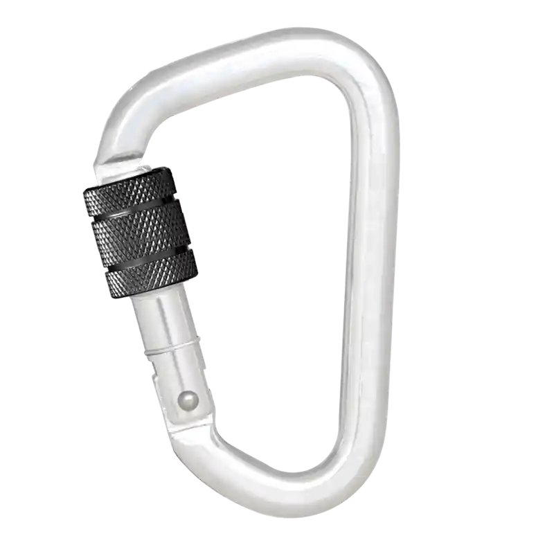 Kratos Safety Aluminiumkarabiner mit Schraubverschluss - Keylock Version Highlight
